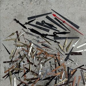 Assorted Clock Hands Lot - Mixed Metal Colors